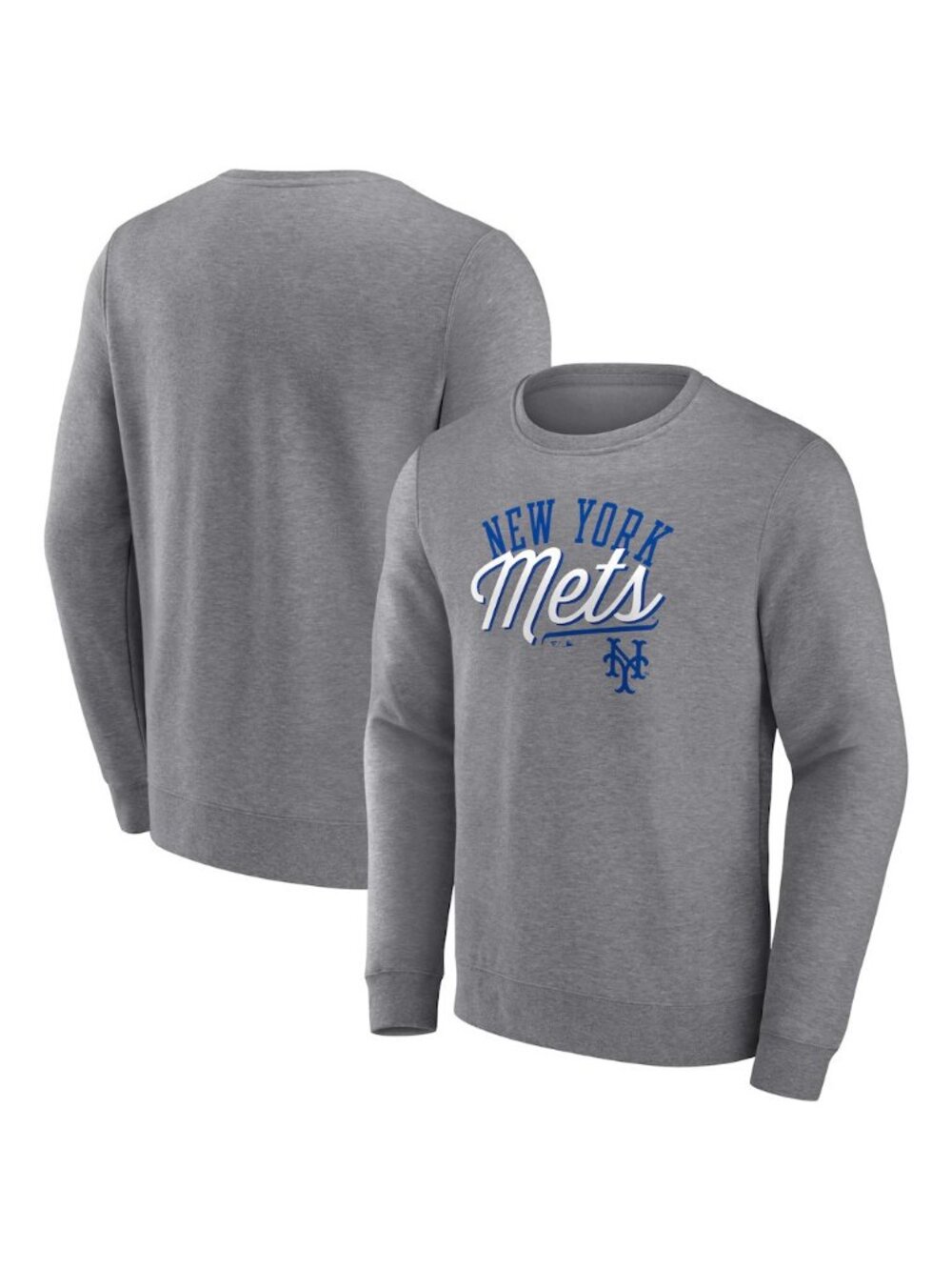 Fanatics New York Mets Simplicity Pullover Sweater Sweatshirt Gray Men's